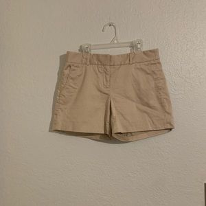 WHBM khaki studded shorts